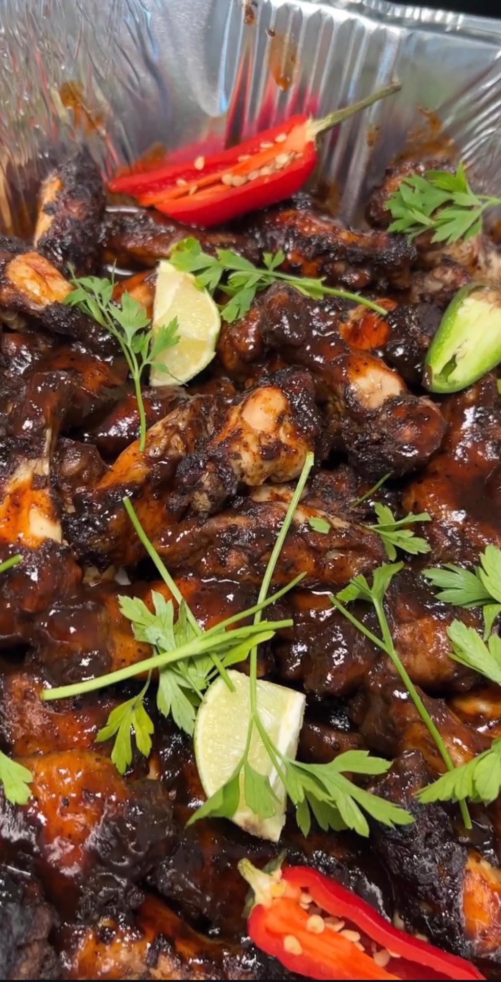 Honey Jerk BBQ Wings